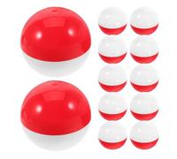 HEALSOPTHY 25Pcs 75Mm Red White Fillable Round for Gumball Machine, Empty Plastic Prize Balls for Candy Dispenser and Raffle, Compatible with Vending Machines for Party Use