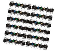 HEALSOPTHY 25pcs Lcd Temperature Thermometer Strips for Urine Testing Adhesive Design, Pet Material, Suitable for Laboratory Beakers and Bottles, Accurate Temperature Measurement