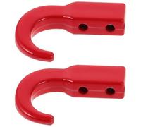 HEALSOPTHY 2Pcs Aluminium Alloy Rc Crawler Tow Hooks Small Model Towing Hook Set for Remote Control Climbing Car Accessories Replacement Parts