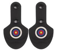 HEALSOPTHY 2pcs Archery Rest Foot Pads Small Bow Black Rubber Protection