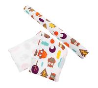 HEALSOPTHY 2pcs Colorful Cartoon Pattern Cotton Stroller Handlebar Covers Armrest Protective Sleeves for Pushchair and Walker Handles Easy to Clean and Replace