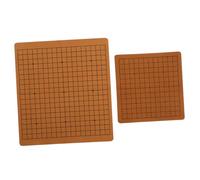HEALSOPTHY 2Pcs Double Sided PU Go Chess Board Lightweight Folding Educational Strategy Game for Stones Portable Travel Gift Random Color