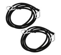 HEALSOPTHY 2pcs Elastic Cargo Fastening Belts Heavy Duty Tie Down Straps for Kayak Boat Trailer Car Roof Rack Quick Secure Load Transport Tool for Truck Drivers