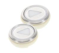 HEALSOPTHY 2pcs Elevator Warning Bell Button Replacement with Emergency Stop Round Metal Push Button for and Easy Installation Elevator Spare Part for Passenger Protection