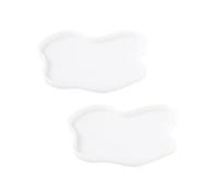 HEALSOPTHY 2PCS Epoxy Mold for DIY Art Medium Resin Coaster Craft Easy Demold Reusable for Creating Unique Home Decor and Embellished Designs