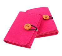 HEALSOPTHY 2pcs Essential Oil Carry Case Chemical Fiber Felt Material, Elegant and Beautiful Design, Protects Essential Oil Bottles for Everyday Storage and Work, Easy to Open and Close