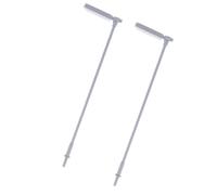 HEALSOPTHY 2pcs Glowing Steel Street Lamp Model with Stable Flat Bottom for Mini House and House for DIY Mini Accessory and Sand Table Decor in 1:87 Scale