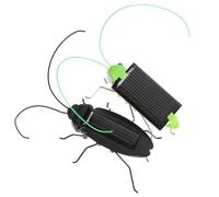 HEALSOPTHY 2pcs Grasshoppers Solar Solar Insect Fake Roach Bug Powered Bugs Energy Powered Education Power Insects