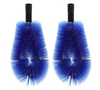 HEALSOPTHY 2pcs Gutter Cleaning Brush Heads with Nylon and Stainless Steel Bristles, High Efficiency and Easy Operation, Suitable for Home and Commercial Buildings Gutter Maintenance