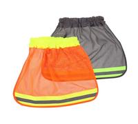 HEALSOPTHY 2pcs High Visibility Mesh Sun Visor for Hard Hat with Reflective Strip Breathable Neck Protector Cooling Sunshade for Construction Landscaping and Sanitation Workers Lightweight