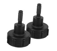 HEALSOPTHY 2pcs IBC Tank Adapter to Connector Cap Leakproof IBC Tote Valve Fitting for Water Transfer Garden Hose Industrial Use Sturdy Build for Reliable Performance