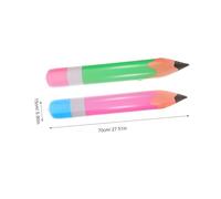 HEALSOPTHY 2pcs Inflatable Giant Pencil and Crayon Balloons Back to School Classroom Decorations Lightweight Portable Party Supplies for Birthday Kindergarten and School Opening Events