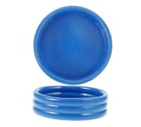 HEALSOPTHY 2pcs Inflatable Mini Swimming Pool Dollhouse Decor Blue Tropical Beach Party Props for Creative Roleplay Educational Fun Lightweight Portable Pool Accessories for Dollhouse