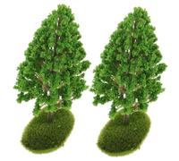 HEALSOPTHY 2pcs Miniature Street Trees Model for Sand Table DIY Scenery Landscape Trees for Model Train for Architectural Diorama and Craft Decoration