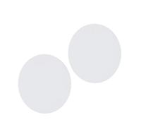 HEALSOPTHY 2pcs Oval Canvas Pads White Watercolor Oil Painting Boards for Art Creation Teaching and Exhibition Smooth Surface Lightweight Drawing Boards for Artists
