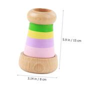 HEALSOPTHY 2pcs Poly Prisms Kaleidoscope Educational Plaything for Color Recognition and Intellectual Development Sensory Gift for Creativity and Exploration