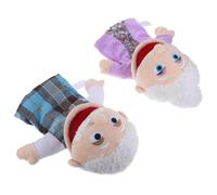 HEALSOPTHY 2pcs Realistic Hand Puppet with Grandpa and Grandma Figures, Made of Soft Pp Cotton, for Imaginative Play and Improving Communication Skills in Boys