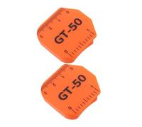 HEALSOPTHY 2pcs Sewing Assistive Tools Multifunctional Hemmer Guide Seam Guide Ruler Multi-functional Measuring Ruler Polygonal Sewing Gauge Magnet Orange