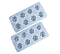 HEALSOPTHY 2pcs Silicone Cat Paw Mold for DIY Art Crafts Semi Epoxy Mold with Matte Mirror Finish Durable Handmade Adornment Tool for Creative Jewelry and Ornament Making