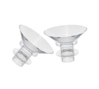 HEALSOPTHY 2Pcs Silicone Flange Inserts for Breast Pump Accessories Wearable Electric Pump Compatible Converter for Comfortable Milk Expression Parts