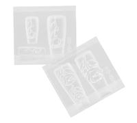 HEALSOPTHY 2pcs Silicone Nail Art Mold Lotus Rose Floral Designs Smooth Surface Polymer Clay Craft Moulds for DIY Nail Decorations and Earring Making