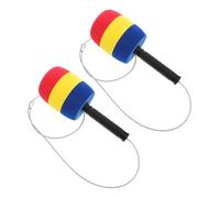HEALSOPTHY 2pcs Sponge Hammer Lightweight Mallets for Whack-mole Pounding Game Comfortable Grip for Family Carnival Entertainment