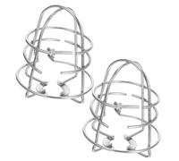 HEALSOPTHY 2pcs Stainless Steel Fire Sprinkler Cover Cage with Corrosion Resistance Protection for Ceiling and Pendent Sprinkler Heads Weatherproof and Easy to Install Guard Bracket