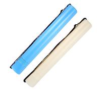 HEALSOPTHY 2pcs Telescopic Poster Tubes with Shoulder Strap Drawing Storage Cases for Artists White and Blue Extendable Artworks Transport and Document Protection
