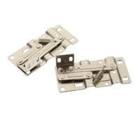 HEALSOPTHY 2pcs Tip Out Tray Hinges 45 Degree Pivot Hinge for Cabinets Rust Proof Iron Material Smooth Movement Suitable for Vanity and Tip-Out Trays