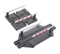 HEALSOPTHY 2pcs Train Track Barricade Accessories Compatible with Railway Systems Easy Setup Plastic Railway Road Block and Expansion Barrier for Enhanced Interactive Play