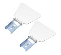 HEALSOPTHY 2pcs Transparent Bench Grinder Safety Shield Eye Protective Guard Covers Fit Replacement Parts for Metalworking Garage Repairs and Fabrication