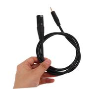 HEALSOPTHY 2pcs Trs to Xlr Audio Cable for Tight Spaces Copper Mic Cord Splitter for Microphones Synthesizers and Stage Equipment