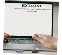 HEALSOPTHY 2pcs USB Male to Female Angled Adapter High-speed Right Angle Extension Connector Compatible with Laptop for Convenient Data Transfer