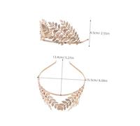 HEALSOPTHY 2pcs Vintage Gold Leaf Headband Greek Roman Goddess Bridal Crown for Weddings Party Costume with Classic Leaf Design Elegant Hair Garland Accessories