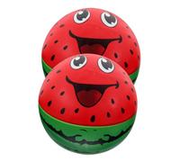 HEALSOPTHY 2pcs Watermelon Inflatable Beach Balls PVC Material Pool Party Favors Outdoor Garden Water for Hand Eye Coordination and Fun Summer Play
