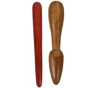 HEALSOPTHY 2pcs Wooden Foot Massage Sticks for Reflexology Body Relaxation Dual-Ended Design for Feet Hands Portable Self Massage Tools