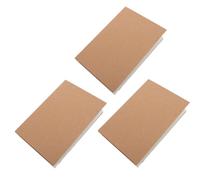 HEALSOPTHY 3 Books Sketch Notebooks with Blank Pages, Hardcover Bound Kraft Paper Journal, 64 Sheets and 128 Pages Each, Wear and Tear Resistant Paper, and Students Drawing and Sketching
