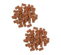 HEALSOPTHY 300pcs Scale Tiny Model Wall Bricks Crafts Realistic Fake Blocks for Dollhouse Garden Accessories with Lifelike Texture and Multi Scene Use