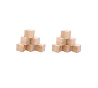 HEALSOPTHY 36pcs Mini Wooden Craft Cube Blocks Small Solid Wood Squares for DIY Crafts and Educational Building Smooth Natural Wood Cubes for Creative Arts and Matching Activities