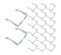 HEALSOPTHY 3d Glasses Includes Protective Sleeve 20pcs with Red and Green Anaglyph Lenses, Paper and Plastic Frames, and Sharp Effect for Comics and 3d Photo Viewing