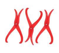 HEALSOPTHY 3pcs Clay Measuring Calipers Red Pottery Tools for Inside Outside Measurement Compact Portable Clay Supplies
