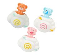 HEALSOPTHY 3pcs Floating Bath for Animal Bathtub Cute Elephant Pig Bear Sprinkling Bath Playset Safe Abs Material for Hand Eye Coordination Development