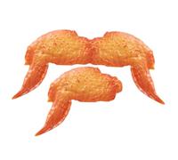 HEALSOPTHY 3Pcs Lifelike Simulated Roasted Chicken Wing Model Food Prop for Restaurant Display Photography Early Education Decoration