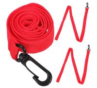 HEALSOPTHY 3pcs Portable Nylon Walking Safety Leash for Toddlers and Children with Stray-Proof Design, Suitable for Crossing The Street and Outings, Red Walking Rope for Preschool