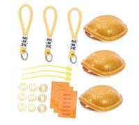 HEALSOPTHY 3pcs Retro Turtle Shell Artwork Feng Shui Game Props Fortune Telling Tool Tortoise Shell Decor Divination Crafts Turtle Statue Fortune Party Game Sea Turtle Golden Plastic