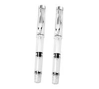 HEALSOPTHY 3sets Refillable Fountain Pen Brush Set Piston Brush Pens for Calligraphy Durable and Practical Writing Tools for Students and Artists 2pcs*3