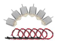 HEALSOPTHY 3V 130 Micro DC Motor 6pcs Female Connector for DIY Crafts, Science Projects, Model Cars and Boats, Small Hobby Electric Motor for School Supplies and Handmade