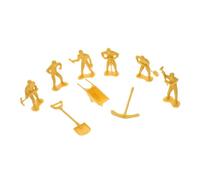 HEALSOPTHY 4 Sets Engineering Doll Model Figures for Sand Table Landscape Miniature People Models Realistic Construction Workers for Educational Use
