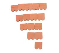 HEALSOPTHY 40pcs Scale Mini Bricks for Landscaping and Dollhouse Realistic Brown Clay Wave Pattern Tiles Tiny Model Wall Bricks for Creative DIY Garden Accessories and Educational Crafts