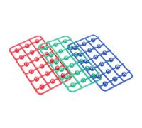 HEALSOPTHY 49pcs Colored Raffle Balls for Lottery Games Multi Color Game Props Portable Bingo Balls for Party Fun and Holiday Draws